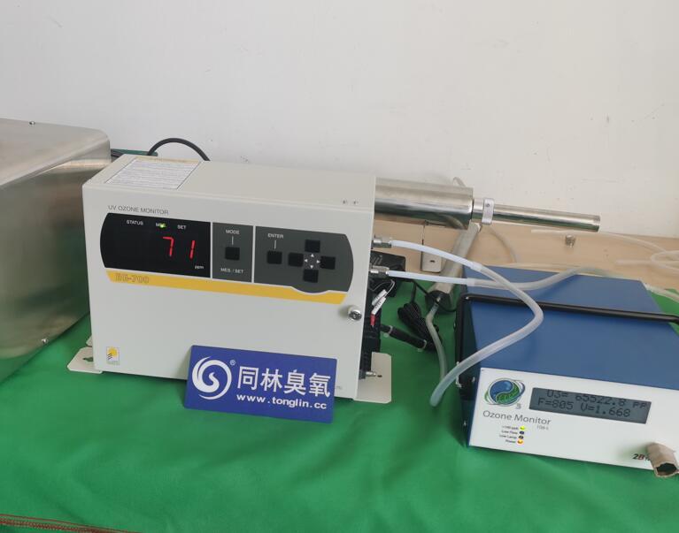 美国2B臭氧检测仪与日本EG-700E检测仪测试现场